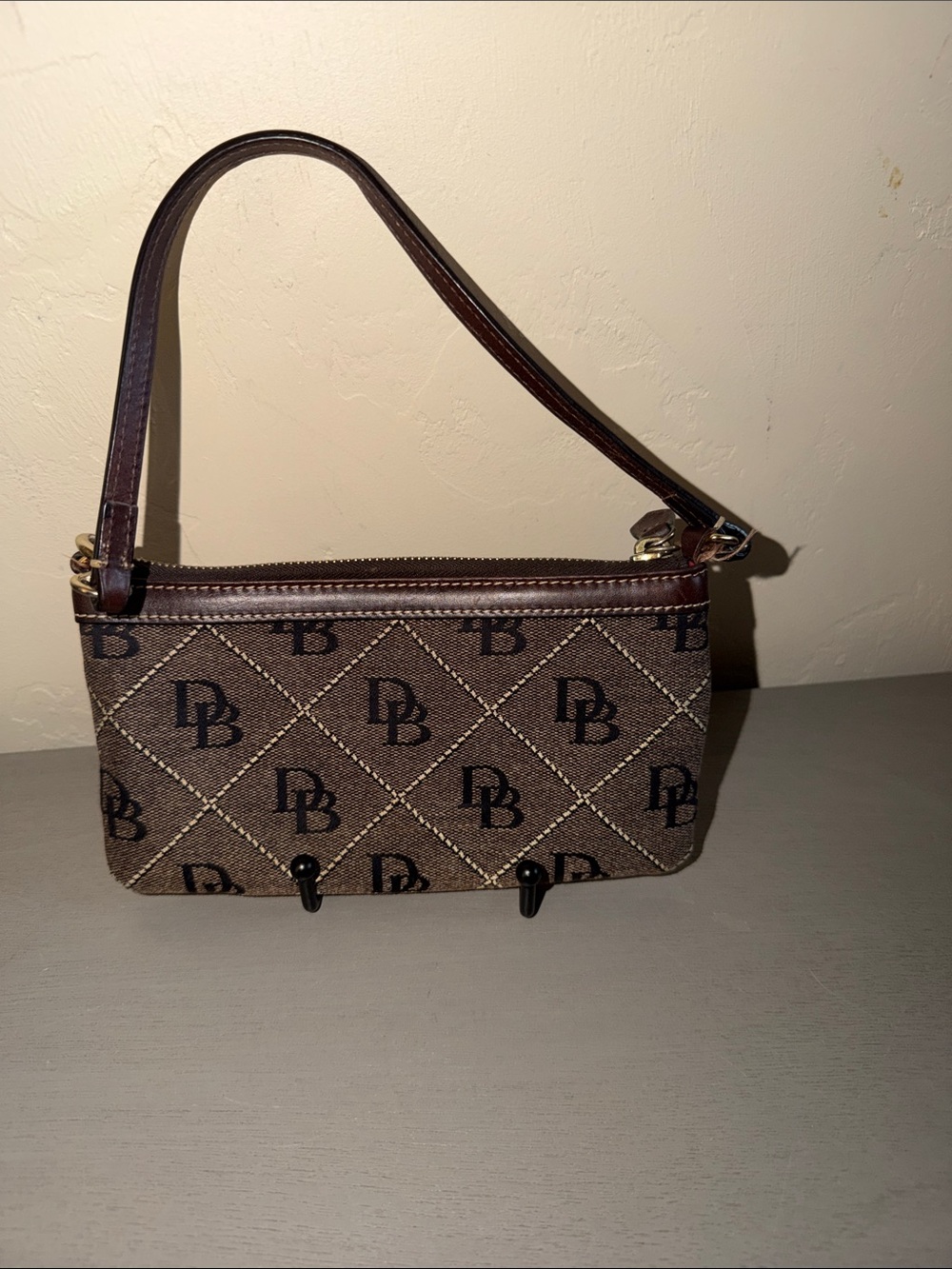 Dooney & Bourke Brown Monogram Wristlet